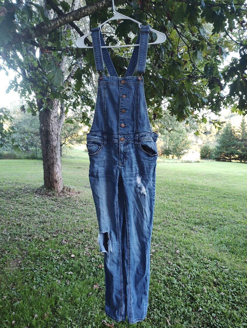 Women's Blue Denim Overalls